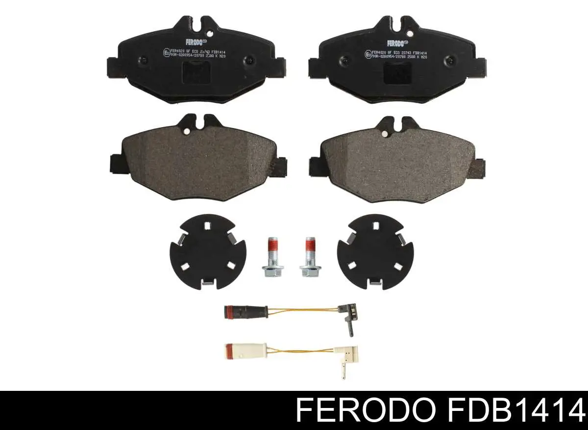 FDB1414 Ferodo колодки тормозные передние дисковые