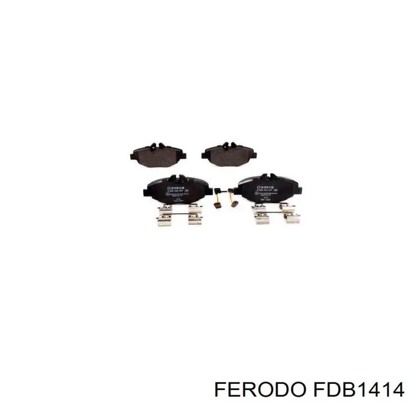 Передние тормозные колодки FDB1414 Ferodo