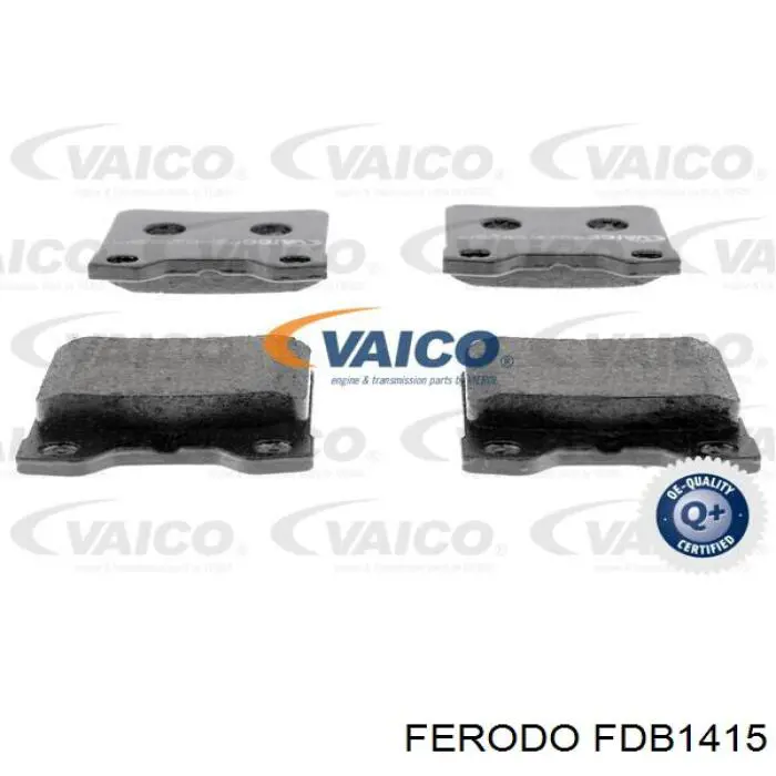 Купить FDB1415 Ferodo Колодки тормозные задние, дисковые