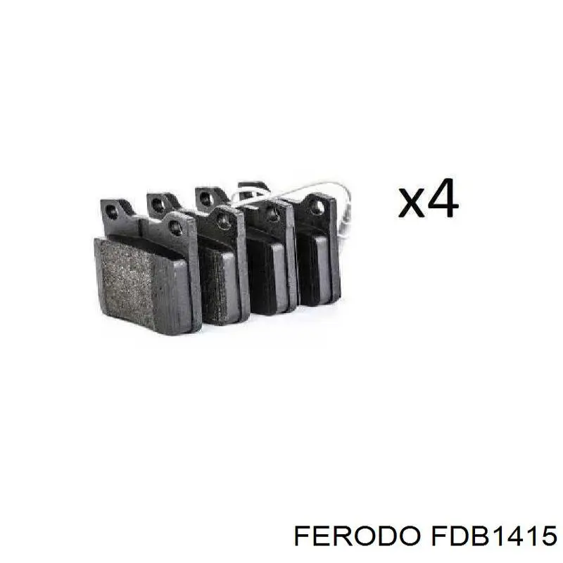 Задние тормозные колодки FDB1415 Ferodo