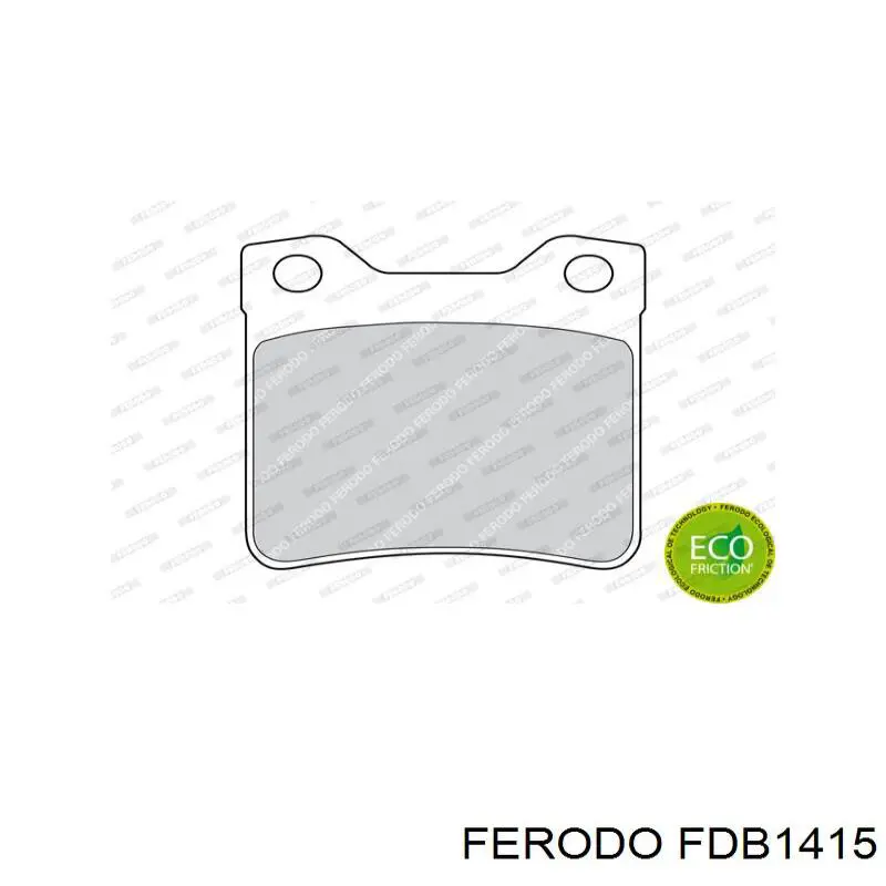 Колодки дисковые  Ferodo FDB1415 цена, от 25.20 USD