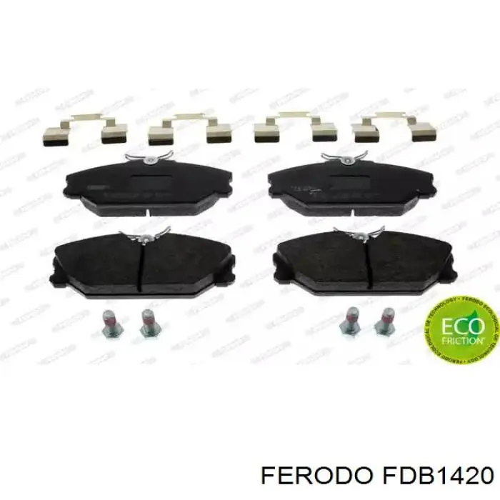 FDB1420 Ferodo колодки тормозные передние дисковые