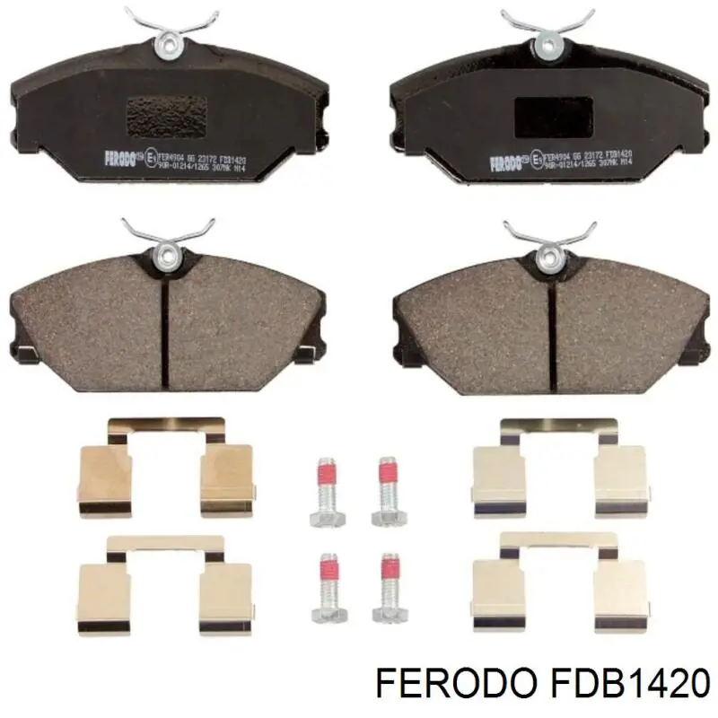 Pastillas de freno delanteras FDB1420 Ferodo