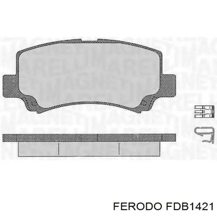 Pastillas de freno delanteras FDB1421 Ferodo