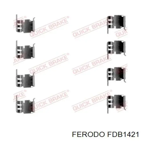 FDB1421 Ferodo колодки тормозные передние дисковые