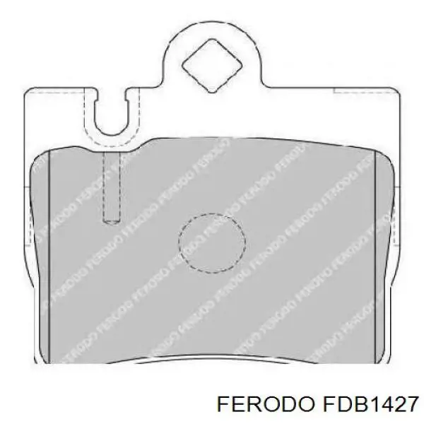 Купить FDB1427 Ferodo Колодки тормозные задние, дисковые