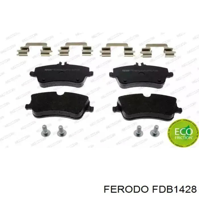 FDB1428 Ferodo колодки тормозные передние дисковые