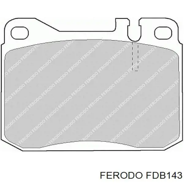 FDB143 Ferodo колодки тормозные передние дисковые