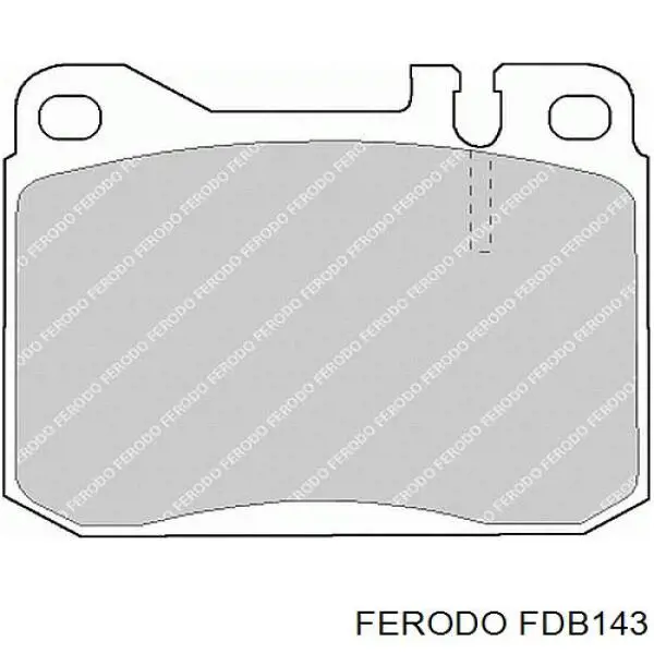 Передние тормозные колодки FDB143 Ferodo