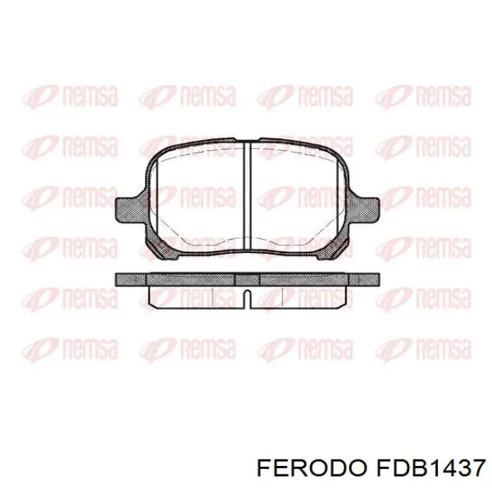 Pastillas de freno delanteras FDB1437 Ferodo
