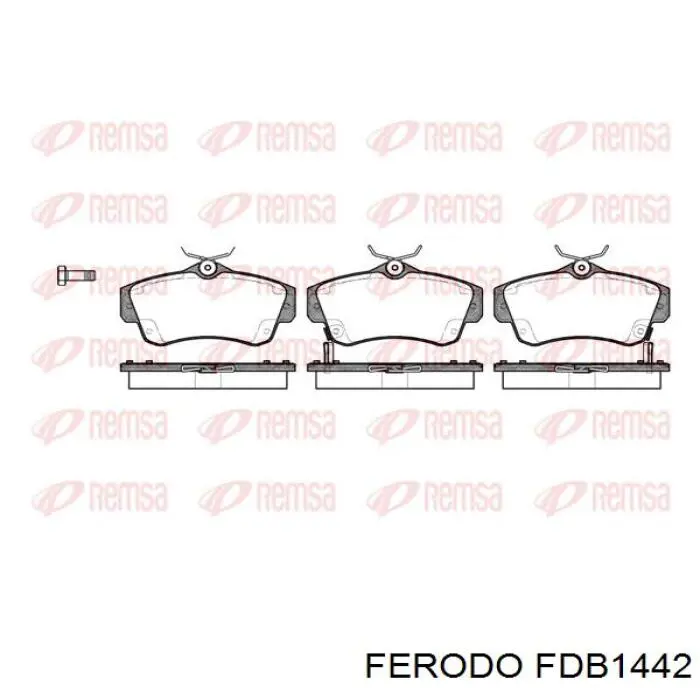 FDB1442 Ferodo колодки тормозные передние дисковые