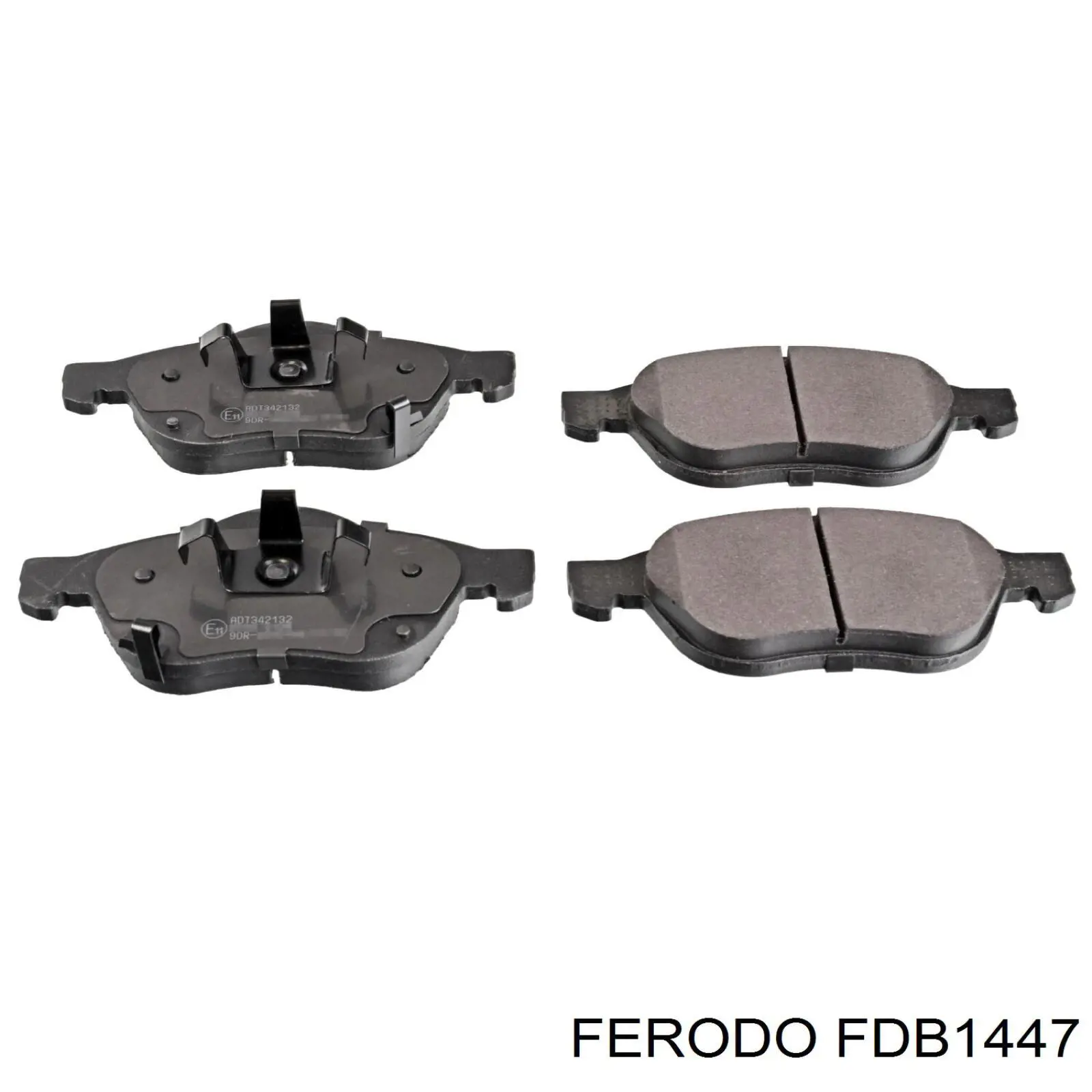 Pastillas de freno delanteras FDB1447 Ferodo