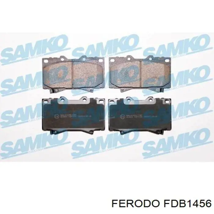 Передние тормозные колодки FDB1456 Ferodo