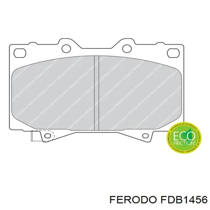 Передние тормозные колодки FDB1456 Ferodo