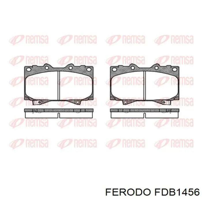 Купить FDB1456 Ferodo Колодки тормозные