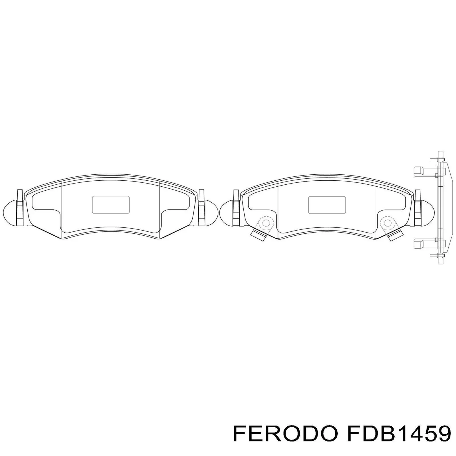 Колодки Ferodo FDB1459 цена, от 17.10 USD