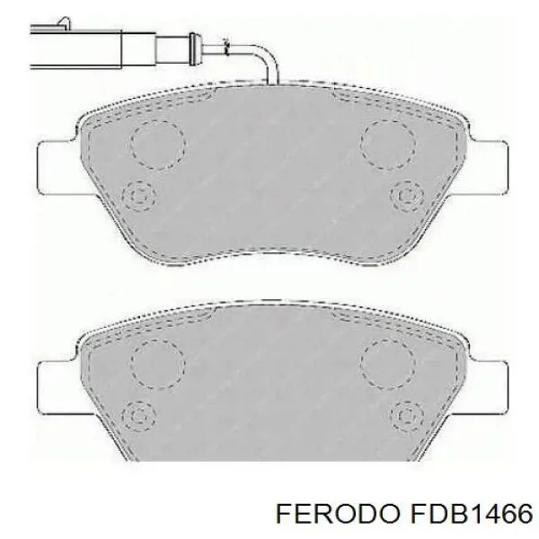 Колодки Ferodo FDB1466 цена, от 25.07 USD