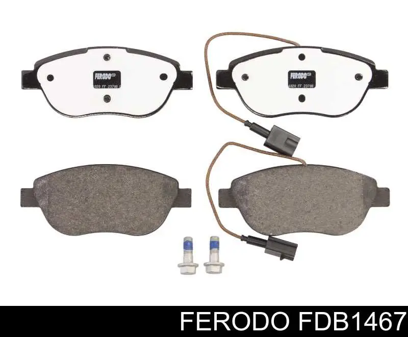 FDB1467 Ferodo колодки тормозные передние дисковые