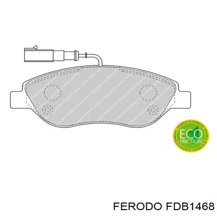 FDB1468 Ferodo колодки тормозные передние дисковые