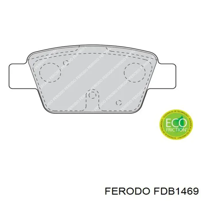 FDB1469 Ferodo колодки тормозные задние дисковые