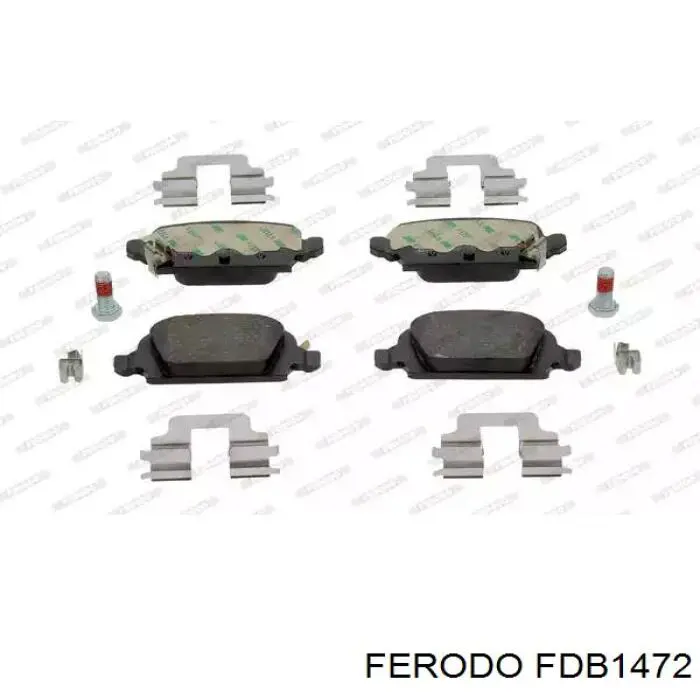 FDB1472 Ferodo задние тормозные колодки