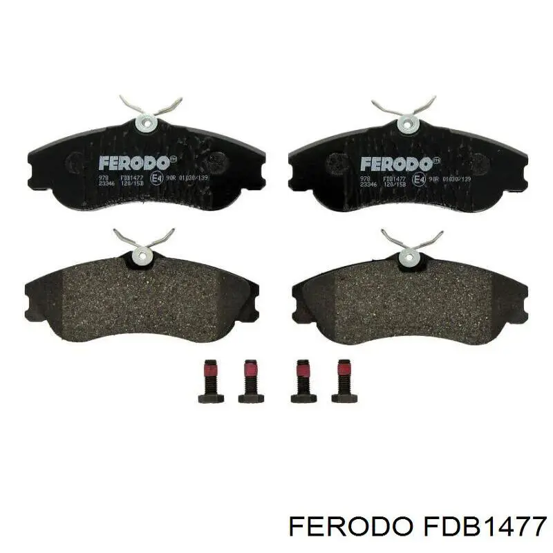 Pastillas de freno delanteras FDB1477 Ferodo
