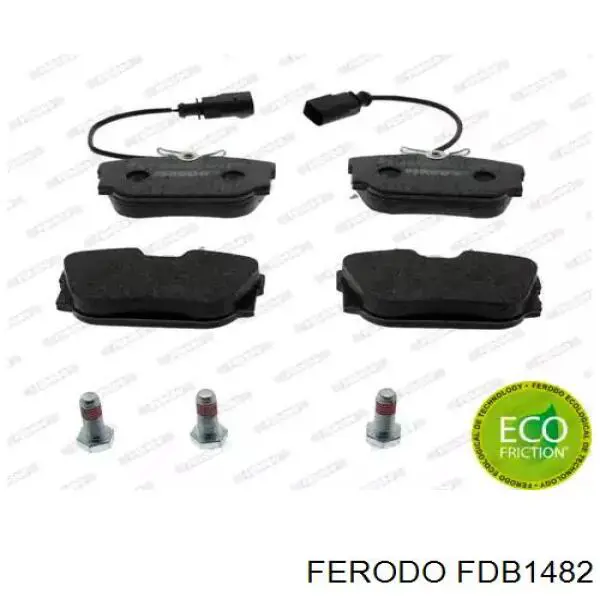 FDB1482 Ferodo Колодки тормозные дисковые комплект