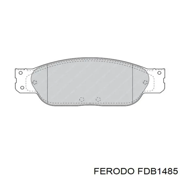 FDB1485 Ferodo колодки тормозные передние дисковые