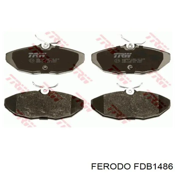 FDB1486 Ferodo колодки тормозные задние дисковые