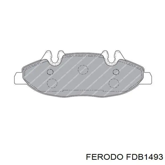 Передние тормозные колодки FDB1493 Ferodo