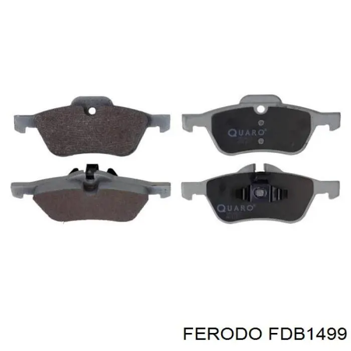 Передние тормозные колодки FDB1499 Ferodo