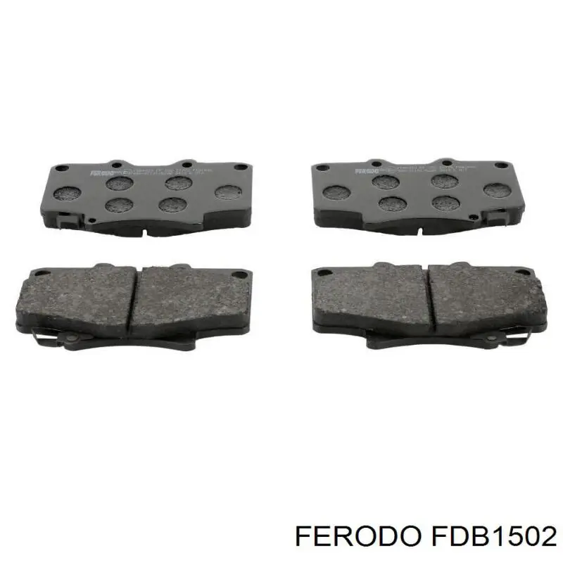 Pastillas de freno delanteras FDB1502 Ferodo