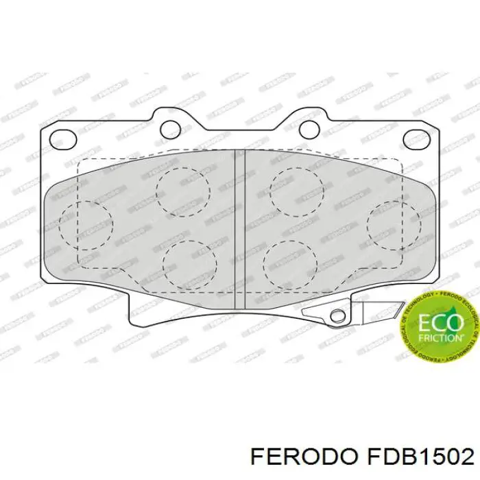 Колодки Ferodo FDB1502 цена, от 21.17 USD