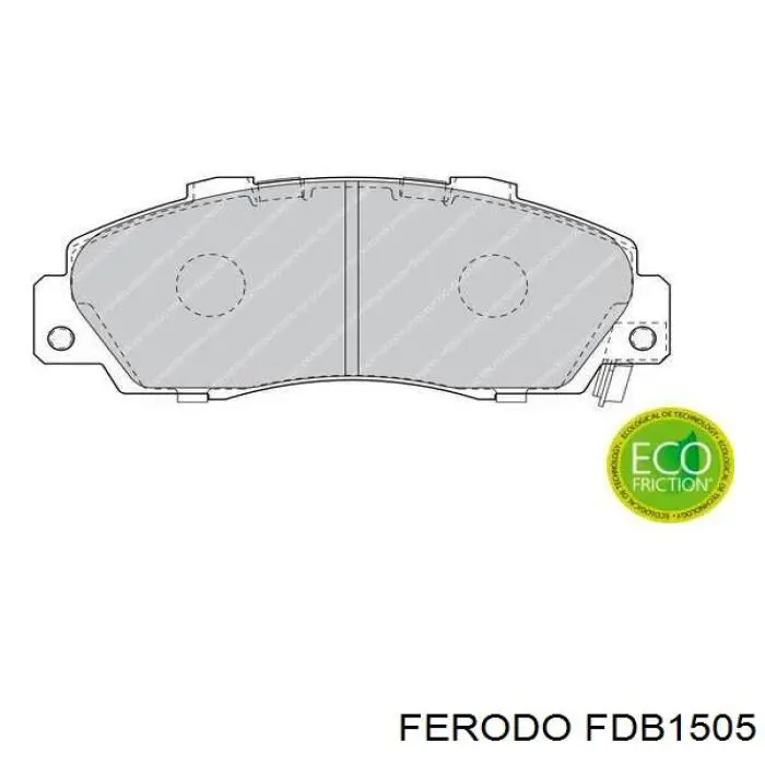 Передние тормозные колодки FDB1505 Ferodo