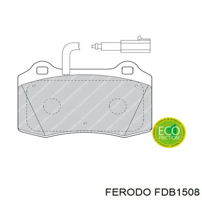 Pastillas de freno delanteras FDB1508 Ferodo