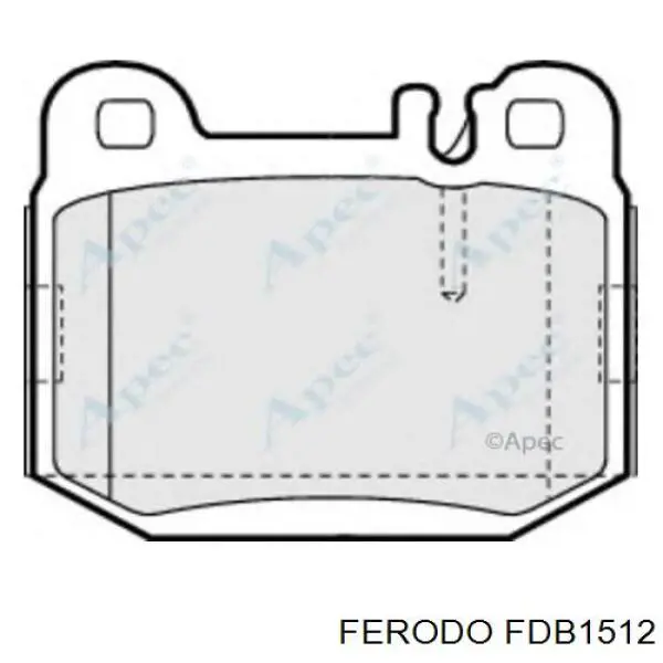 FDB1512 Ferodo Колодки тормозные дисковые комплект