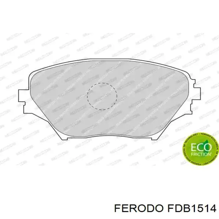 Передние тормозные колодки FDB1514 Ferodo