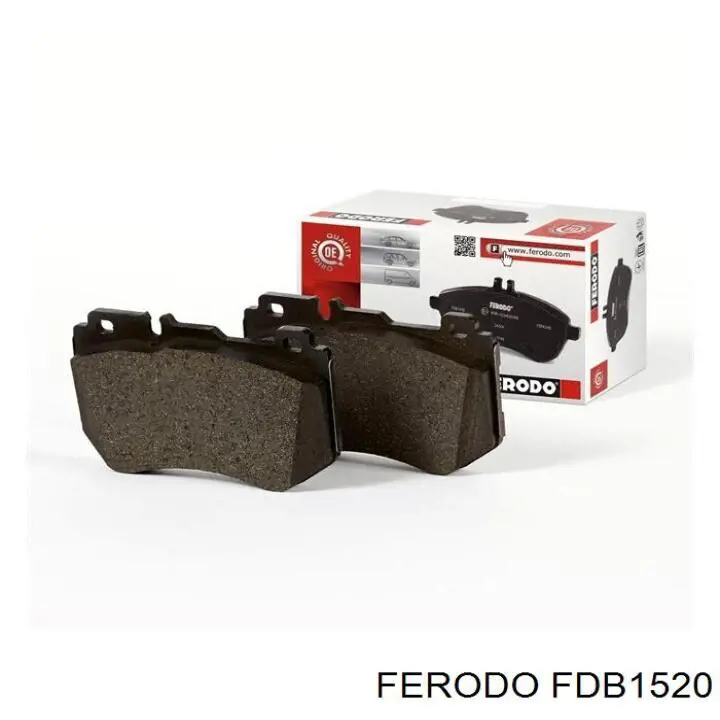 Pastillas de freno delanteras FDB1520 Ferodo