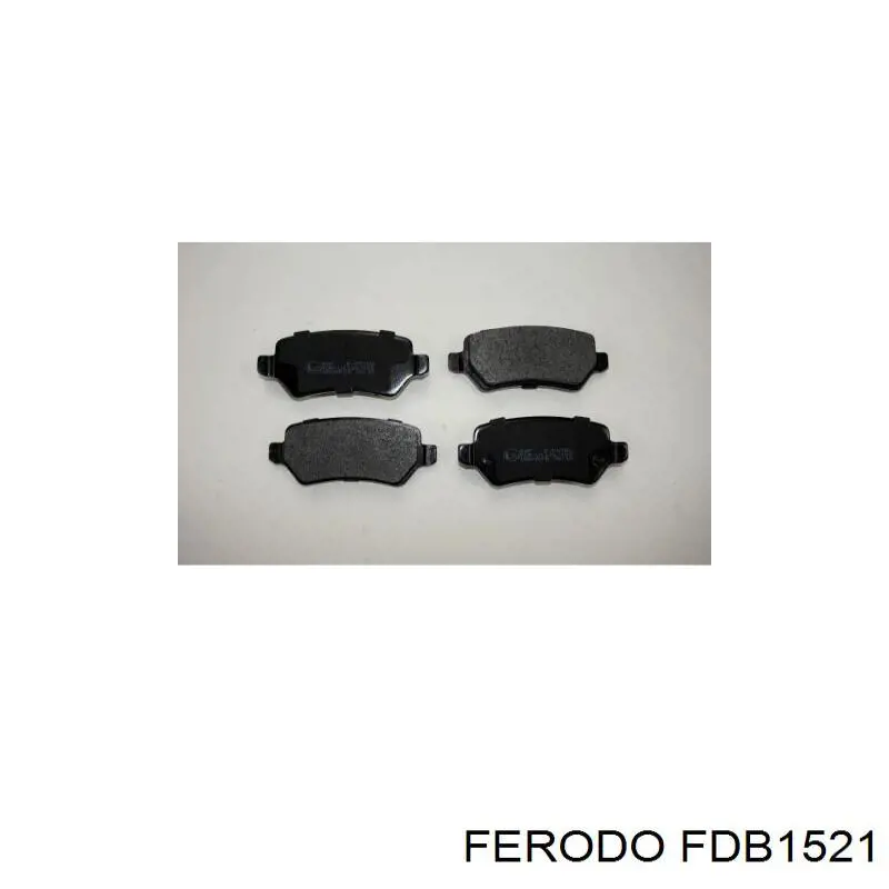 Pastillas de freno traseras FDB1521 Ferodo