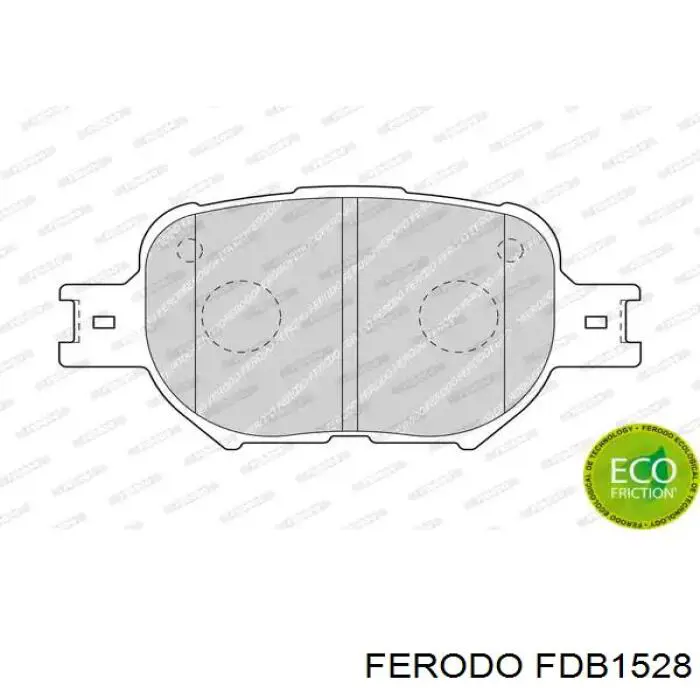 Передние тормозные колодки FDB1528 Ferodo