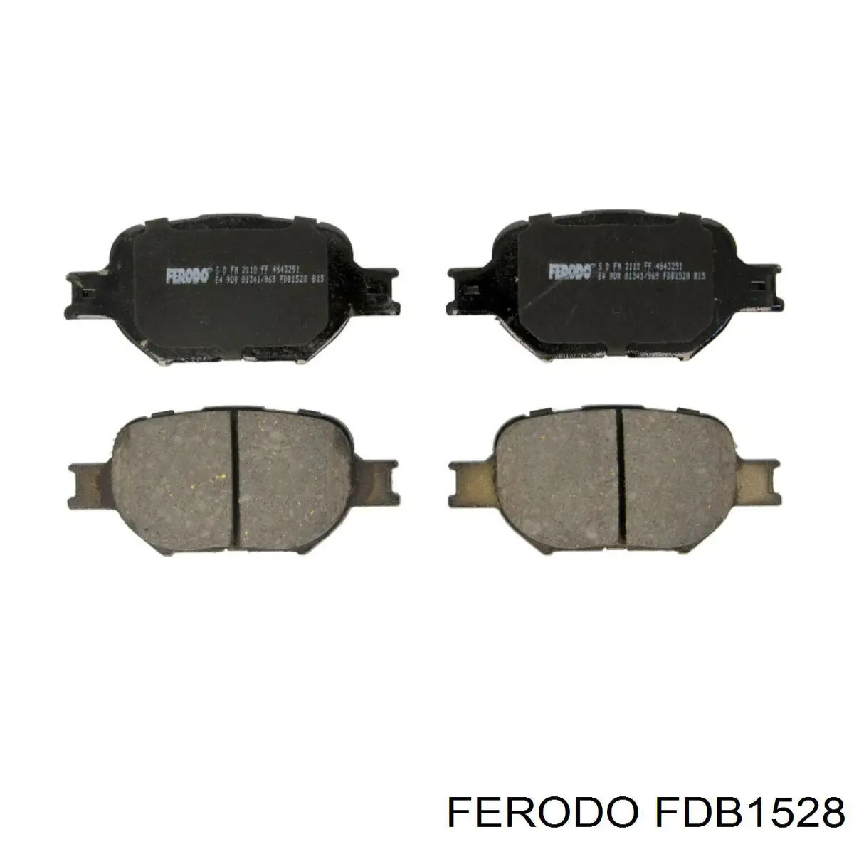 Pastillas de freno delanteras FDB1528 Ferodo