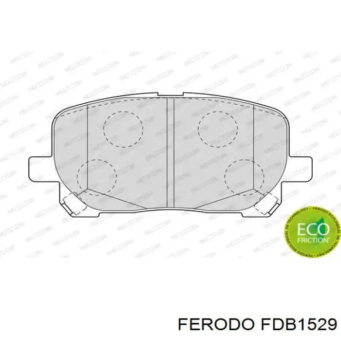 Передние тормозные колодки FDB1529 Ferodo