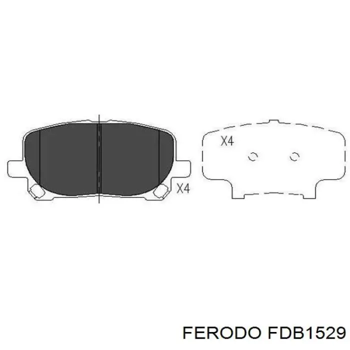 Купить FDB1529 Ferodo Колодки тормозные