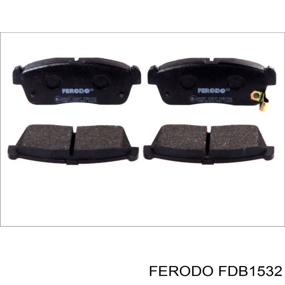 Pastillas de freno delanteras FDB1532 Ferodo