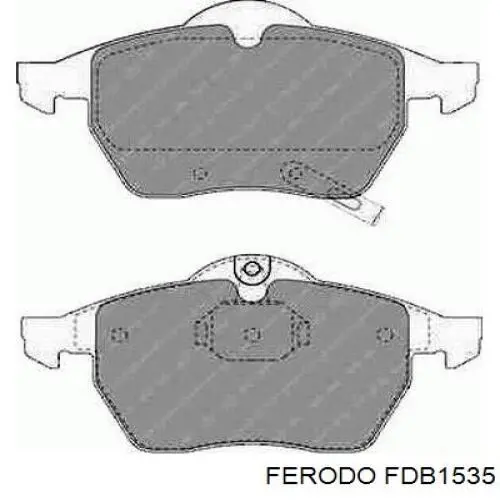 Передние тормозные колодки FDB1535 Ferodo