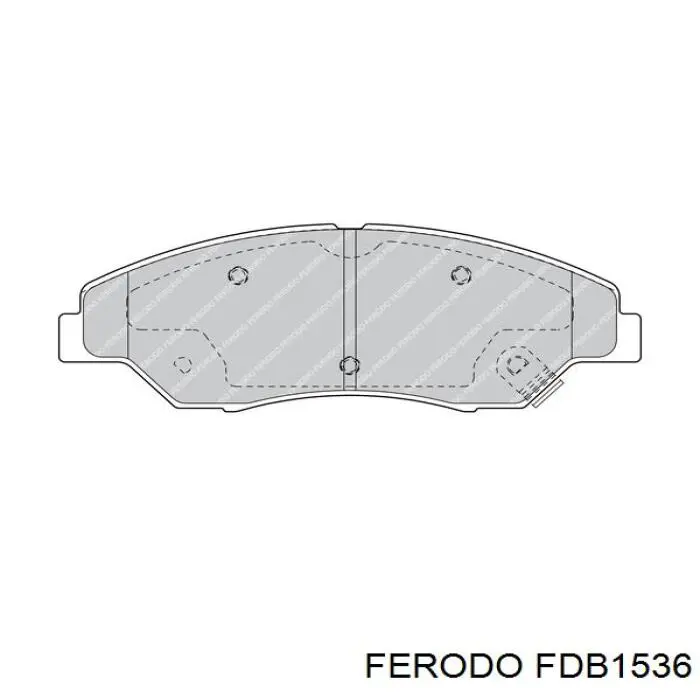 Передние тормозные колодки FDB1536 Ferodo