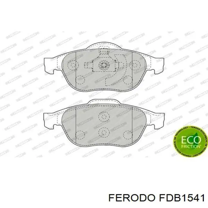 FDB1541 Ferodo передние тормозные колодки