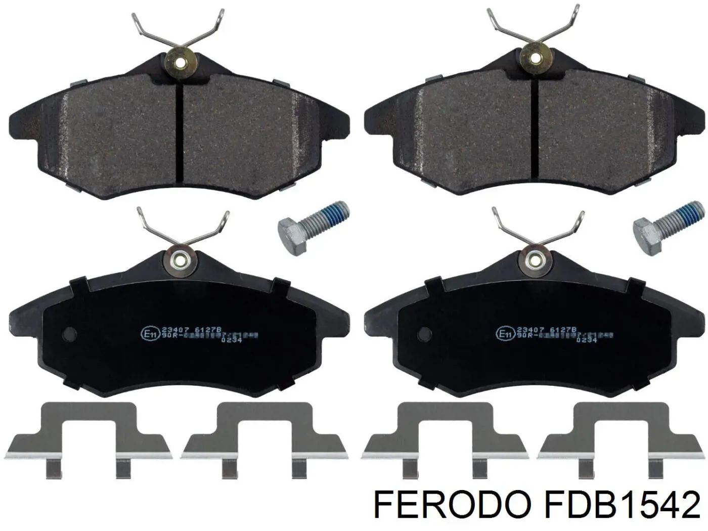 FDB1542 Ferodo колодки тормозные передние дисковые