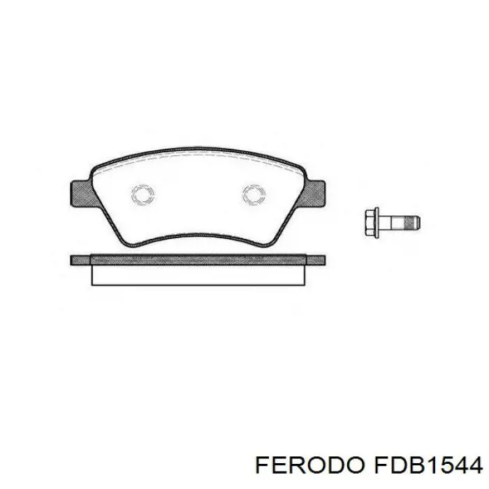 Тормозные колодки Ferodo FDB1544