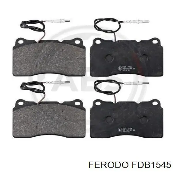FDB1545 Ferodo колодки тормозные передние дисковые